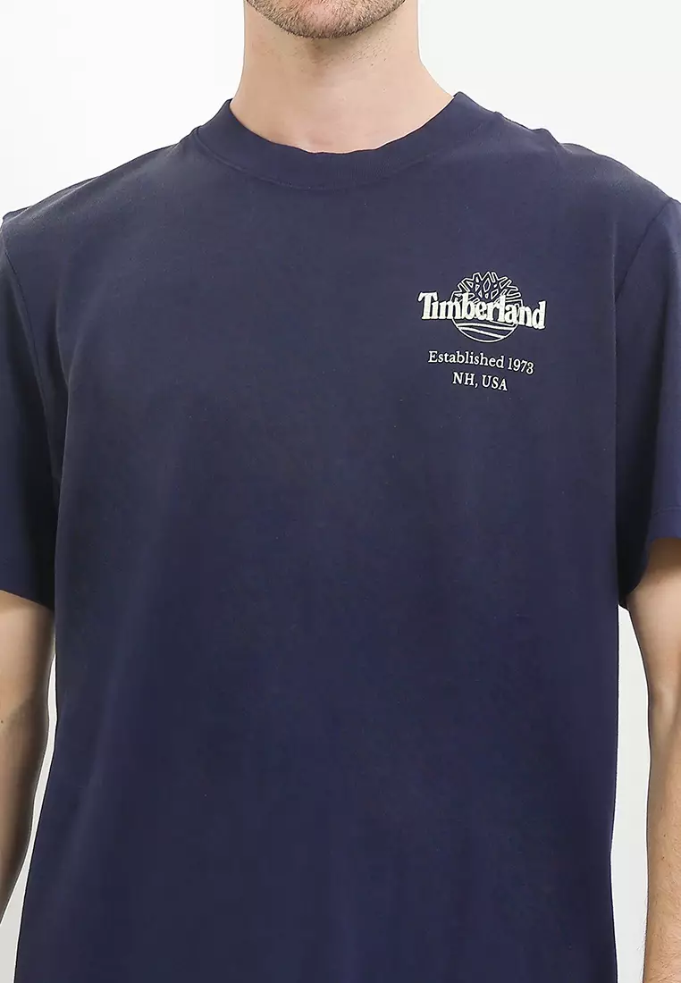 Sunfaded Back Tree Logo Graphic Hw Tee