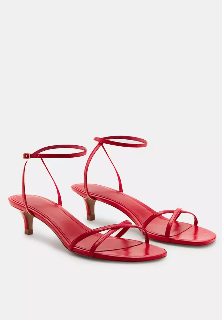Criss-Cross Straps Heeled Sandals