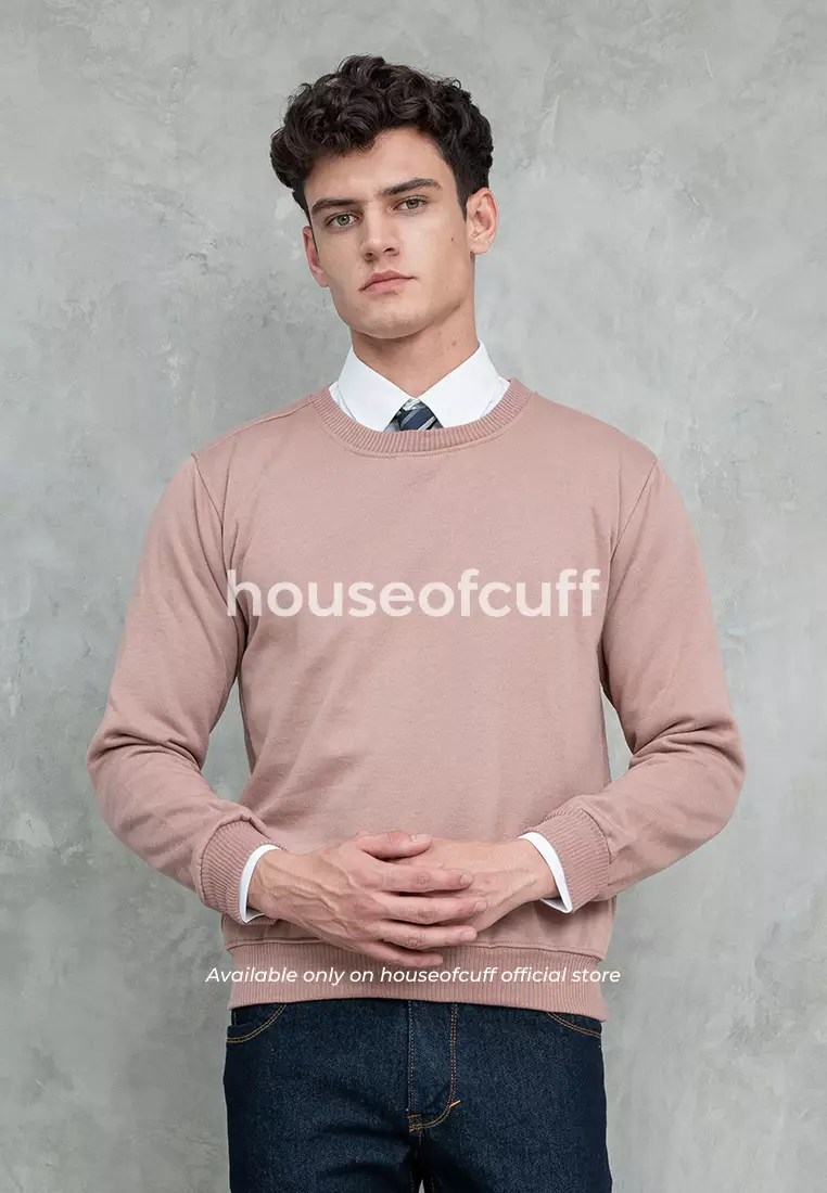 Houseofcuff Sweatshirt Sweater Basic Crewneck Dusty Pink
