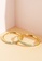 Krystal Couture gold KRYSTAL COUTURE Encrusted Hoop Earrings Embellished with Swarovski crystals 8ADF5AC08D88F2GS_4