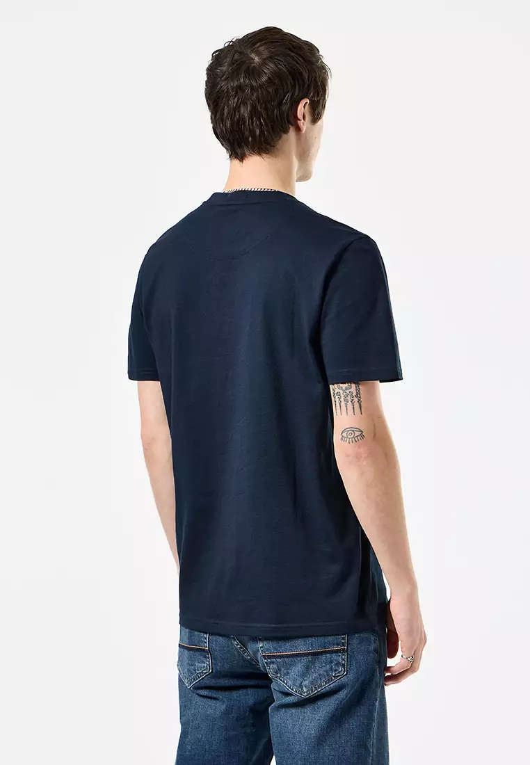MENS NAVY CANNON BEACH BADGE TEE