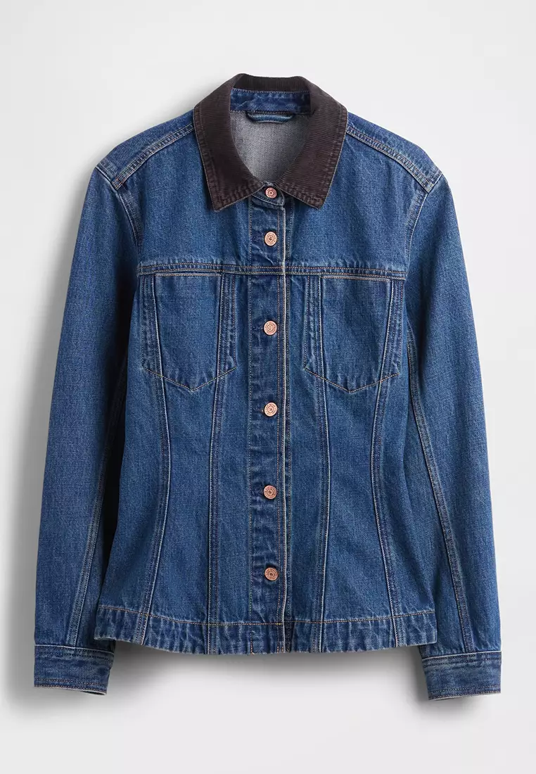 Buy GAP Fitted Longline Denim Jacket 2026 Online | ZALORA