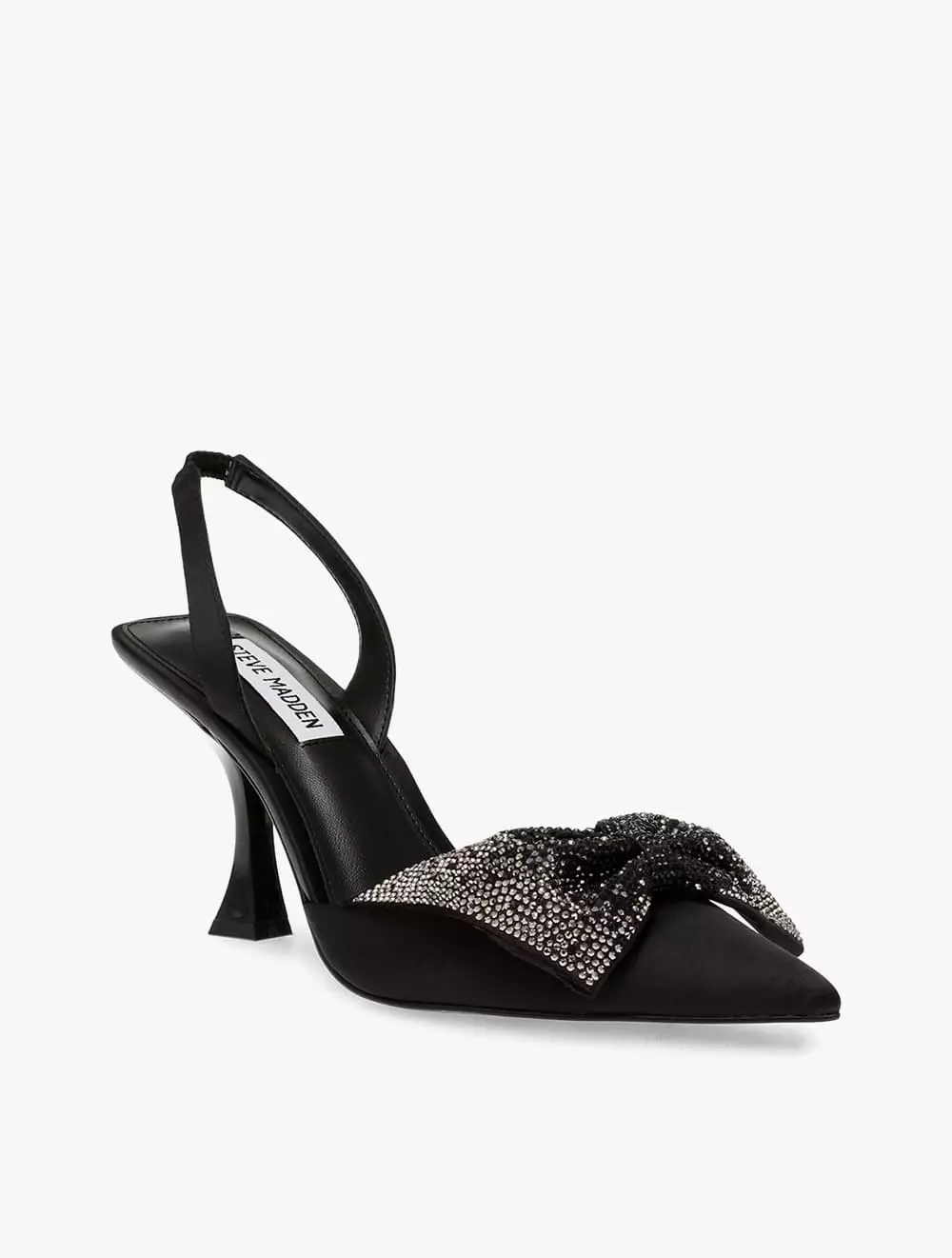 Steve Madden NITEOWL Women's Heels- Black Satin
