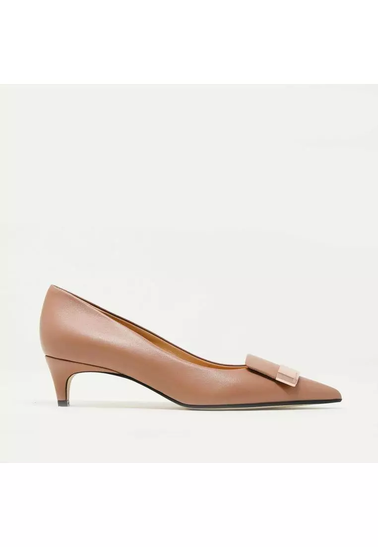 SERGIO ROSSI - Decolte Tacco 3 Cm Pelle Phard - Pink