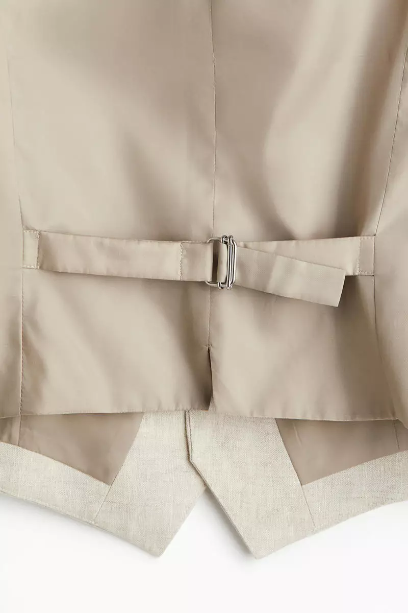 Slim Fit Linen suit waistcoat