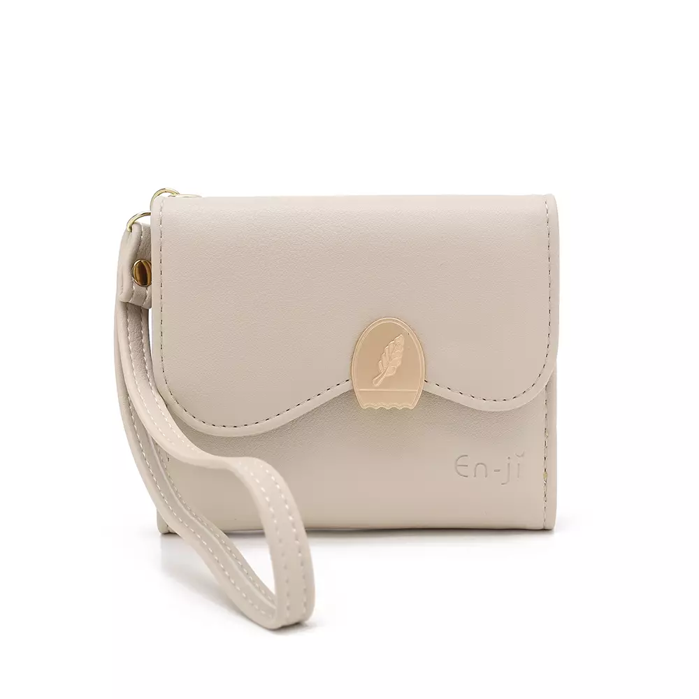 En-ji Soji Wallet Dompet Wanita Warna Ivory