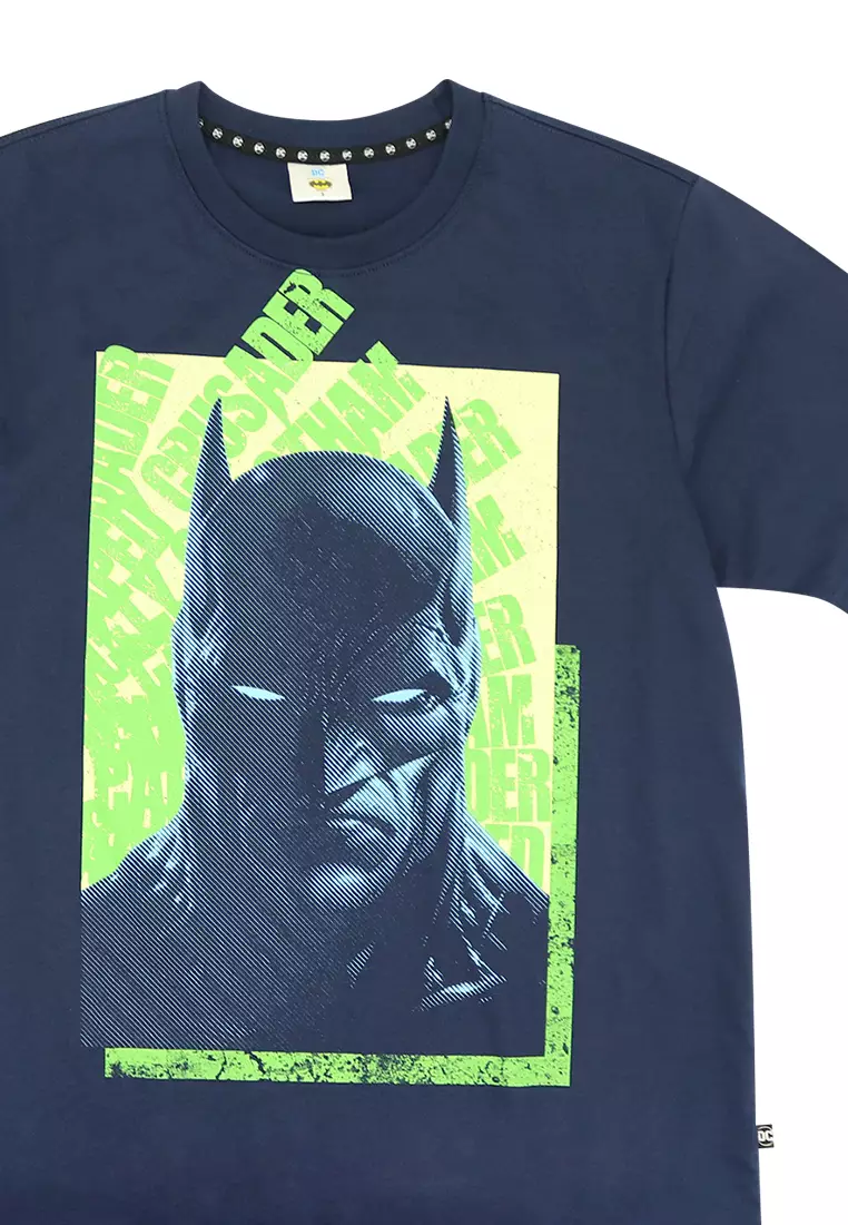 Licensed Mens Graphic T-Shirt "Grunge Caped Crusader"