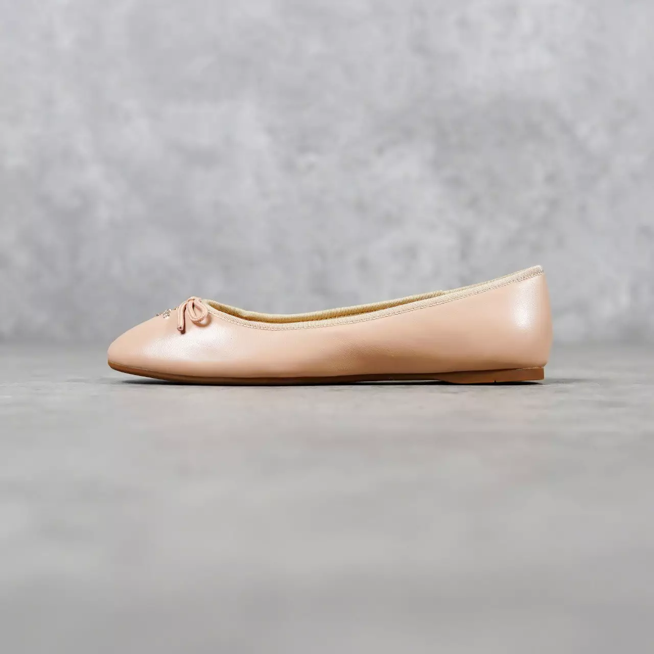 Sepatu COACH GHW RIBBON NUDE LEATHER FLAT SHOES 100% ORIGINAL