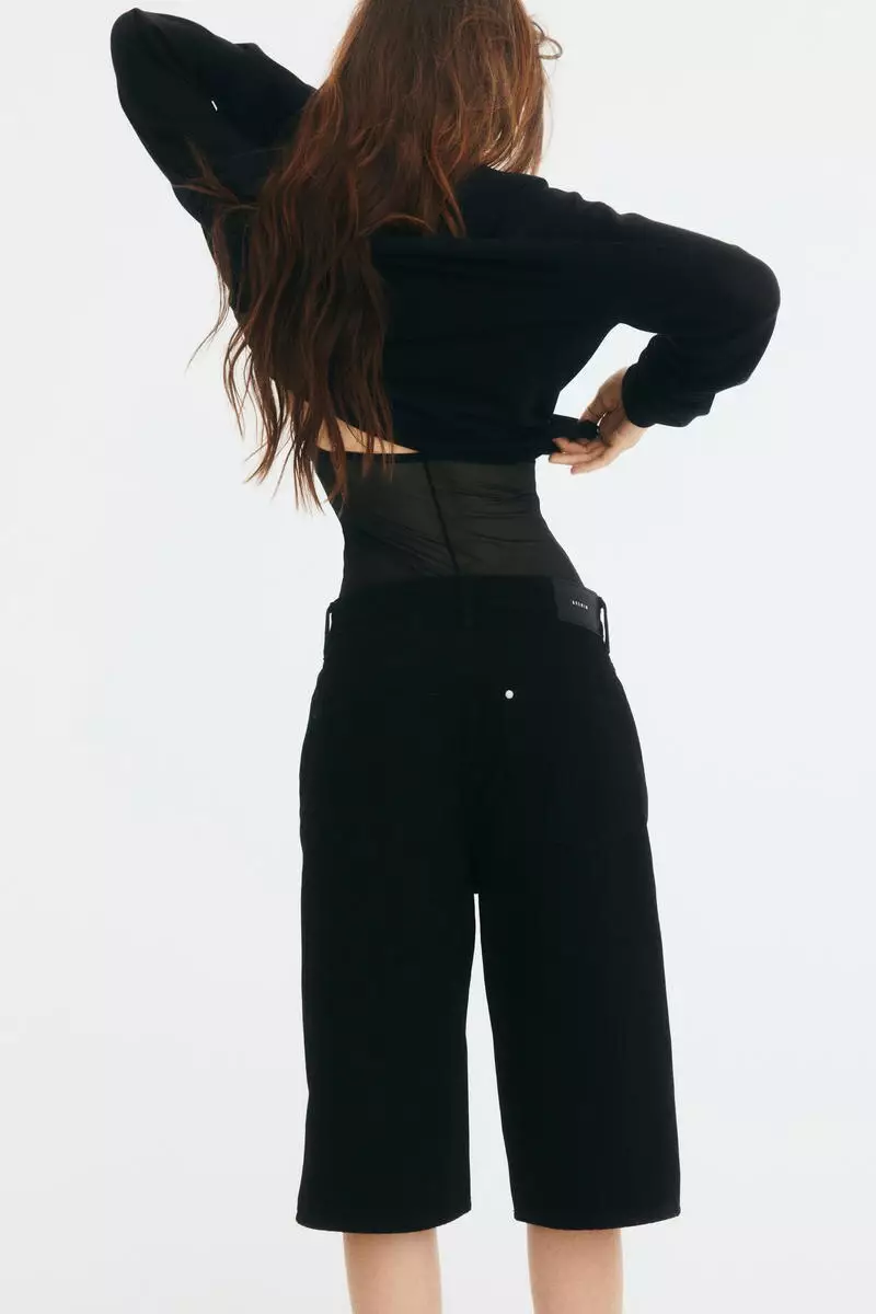 High Knee Denim shorts