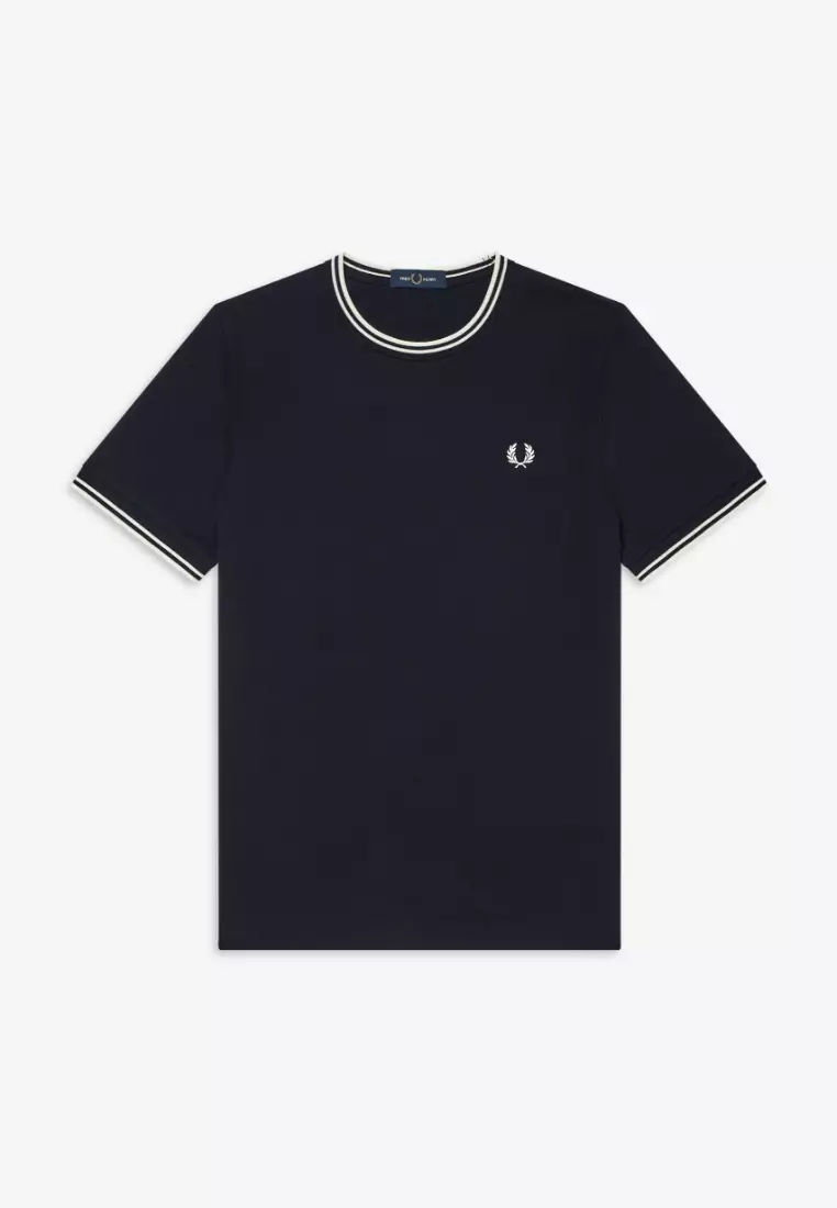 Fred Perry M1588 Twin Tipped T-Shirt (Navy)