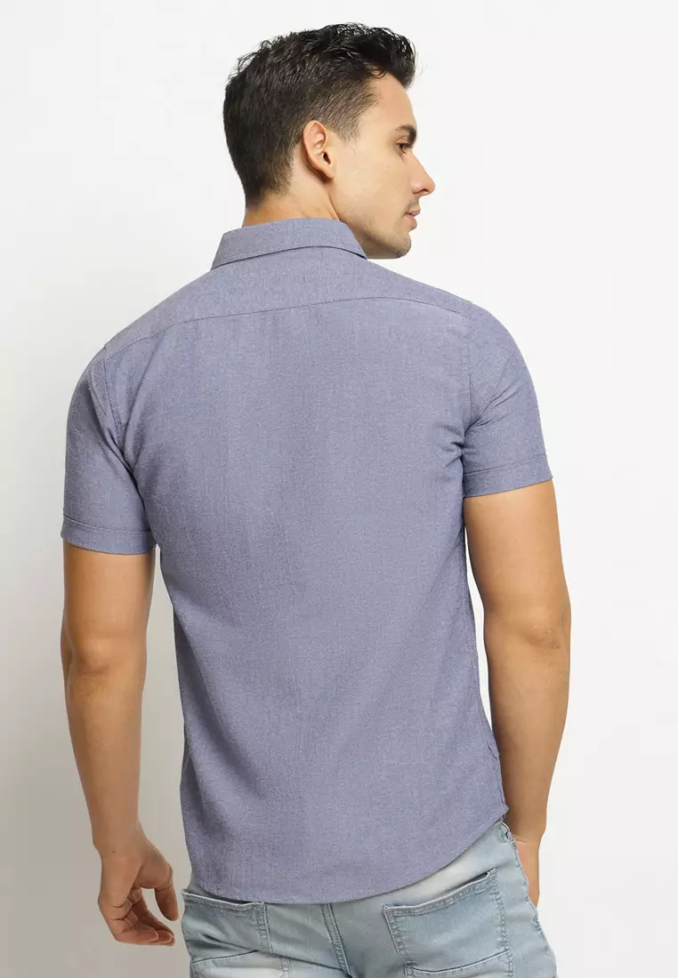 Blue Oxford SS Shirt