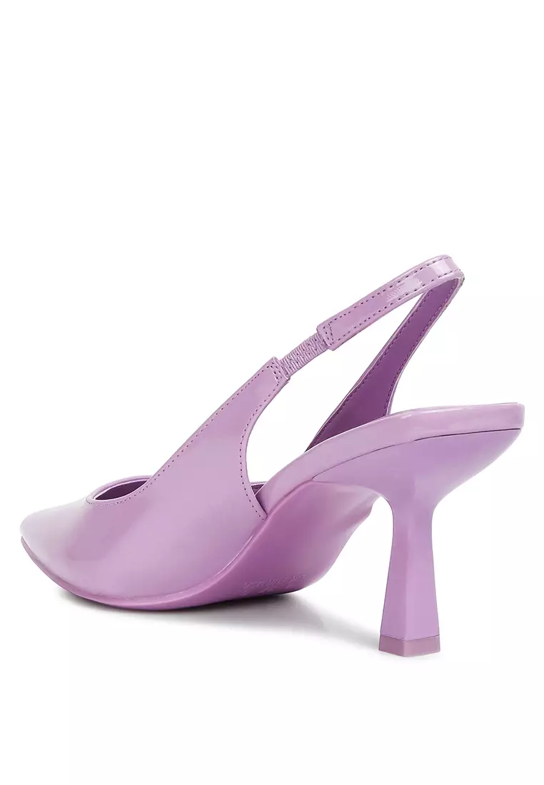 Lilac kitten heels best sale