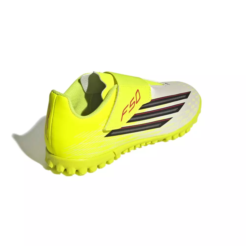 ADIDAS F50 CLUB Velcro Tf J JS1487 - Sepatu Bola Anak (Kuning)