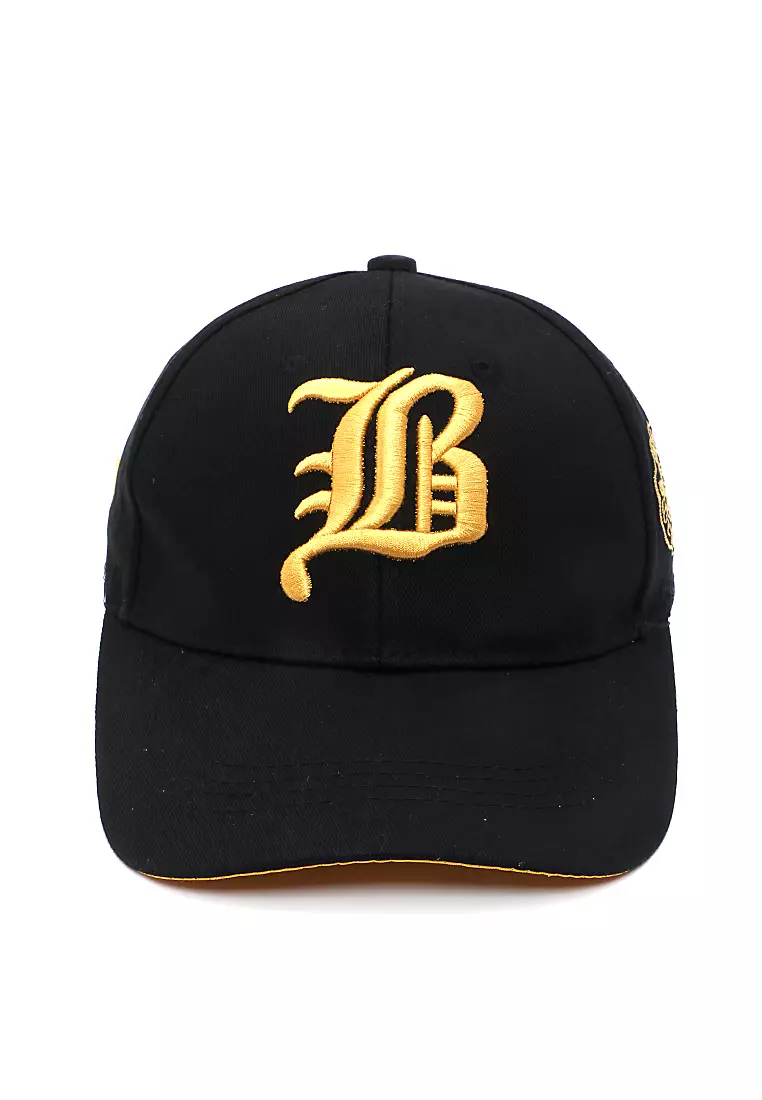 Drsh Topi Baseball Unisex Casual Resizable Strap Comfortable Material Cotton ORIGINAL - Black Gold