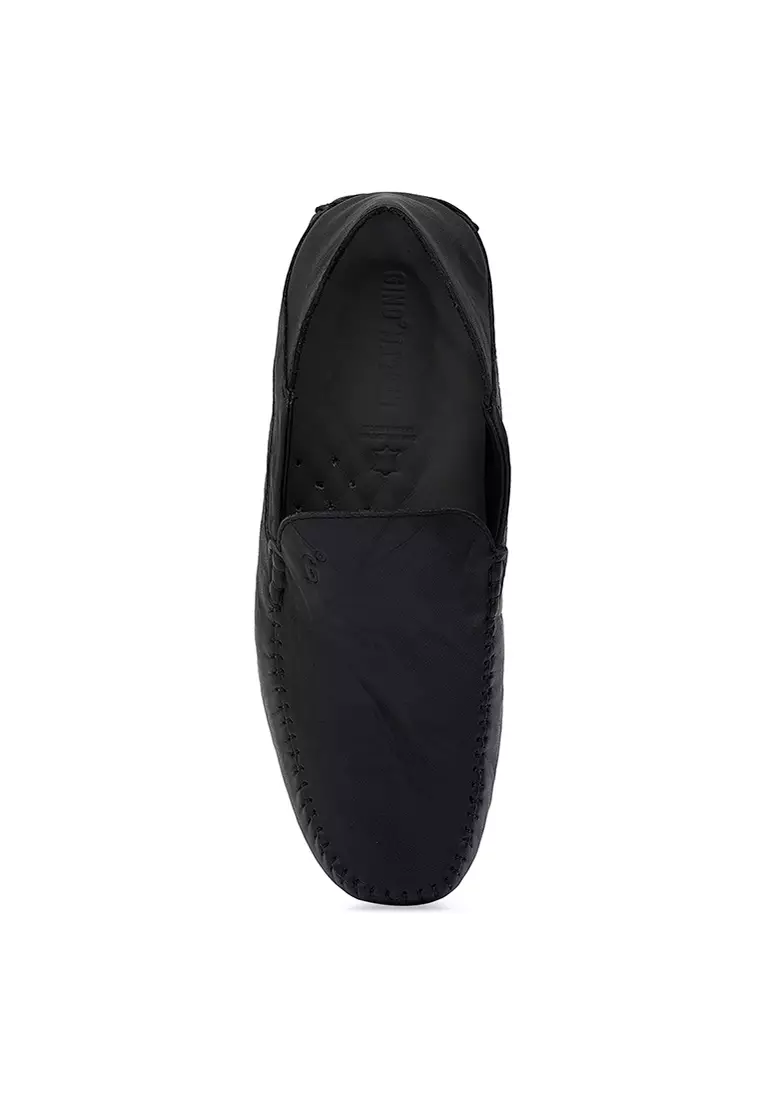 Sepatu Casual Pria Loafer Moccasin Gino Mariani Donny Black