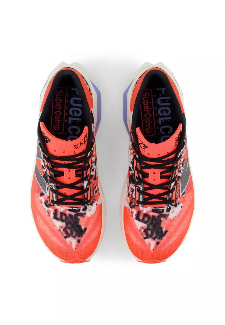 New Balance Women's TCS London Marathon FuelCell SuperComp Elite v4 (Standard Fit) - Urgent Red