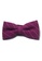 Splice Cufflinks purple Bars Series White Stripes Magenta Cotton Pre-Tied Bow Tie SP744AC33TZQSG_1
