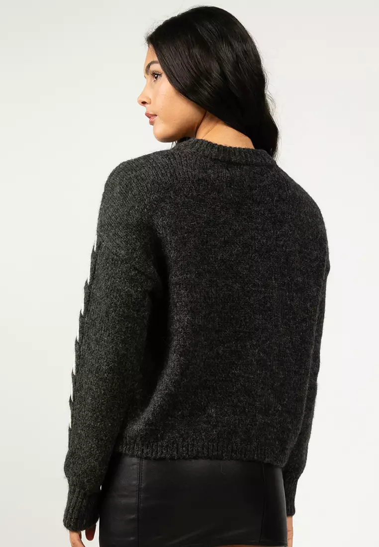 Round Neck Hand Stitch Sweater
