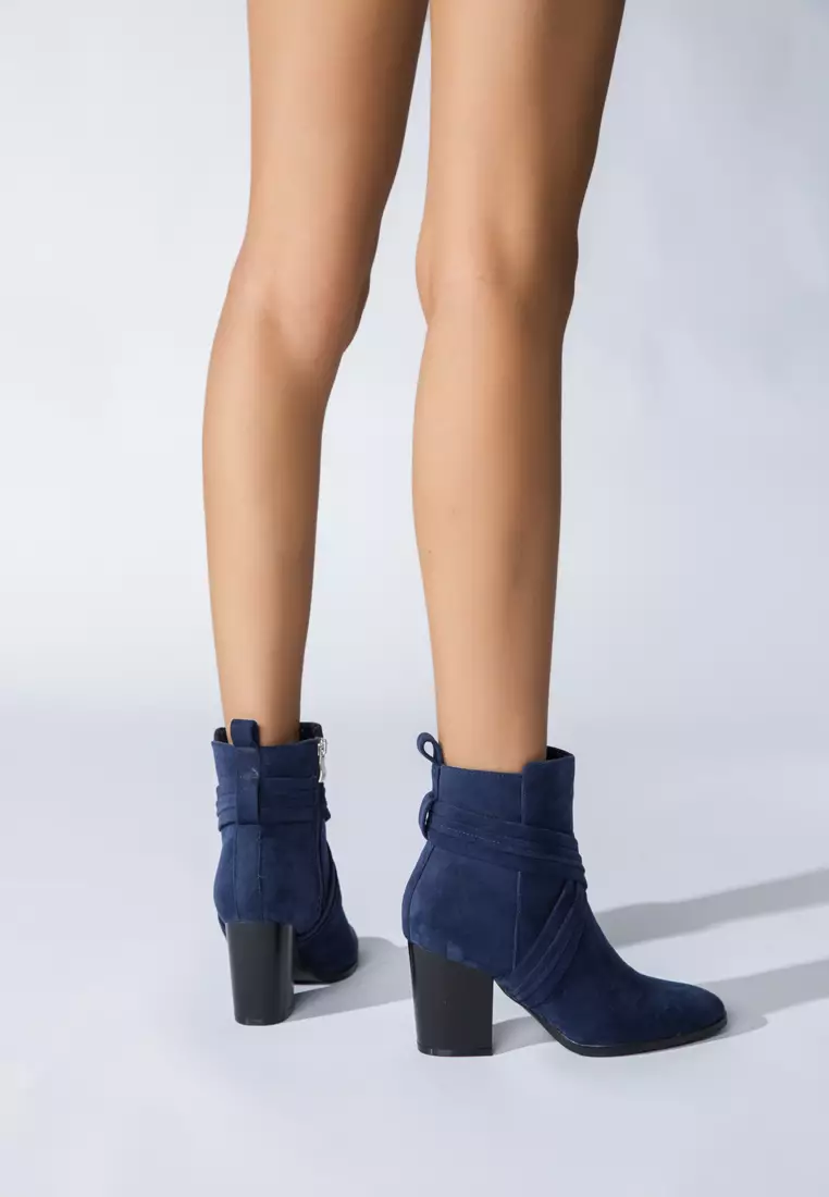 8CM Suede Fabric Ankle Boots WTY4051-27