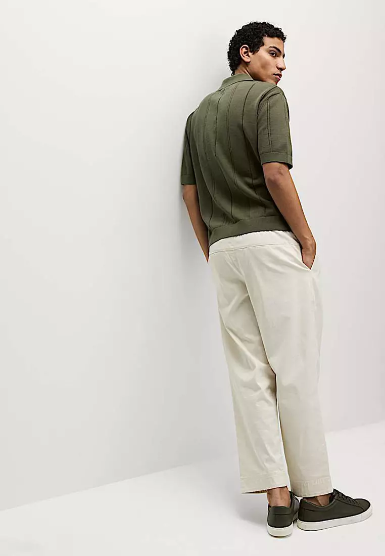 Pure Cotton Relaxed Fit Stich Polo