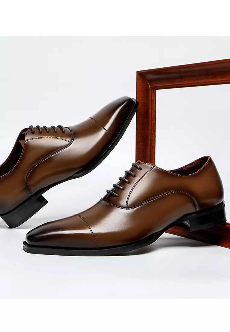 Leather Cap Toe Business Shoes MK5009-1