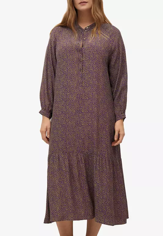 Plus Size Printed Long Dress
