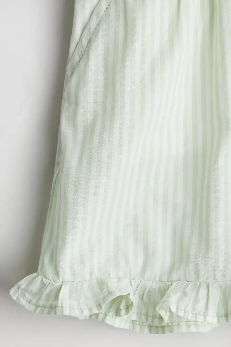 Frill-trimmed cotton shorts
