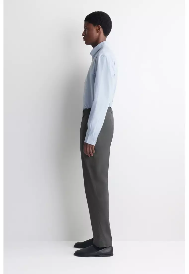 COTTON SLIM-FIT TROUSERS