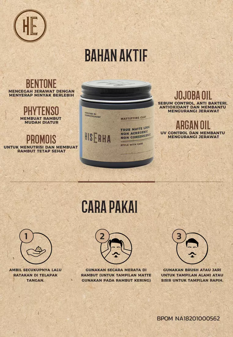His Erha Mattifying Clay 120G