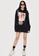 H&M black Sweatshirt dress 4AAE9AA4E33E0BGS_4
