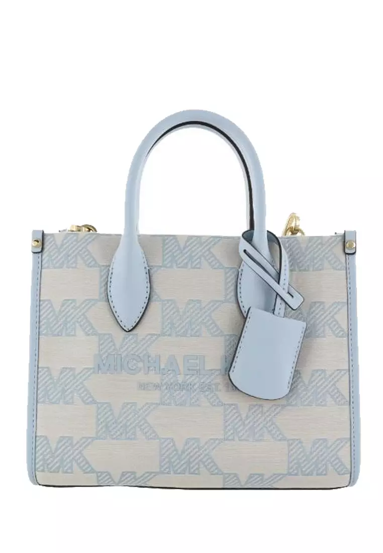 Mirella Small Metallic Logo Jacquard Crossbody Bag