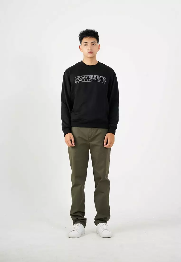 Greenlight Men's Jacket Crewneck Sweatshirt Regular Fit Fleece GL Type OL-C050425