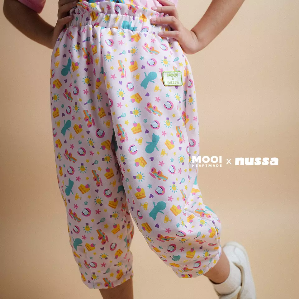 Mooi x Nussa Celana Panjang Anak Perempuan Rarra Pants - Purple