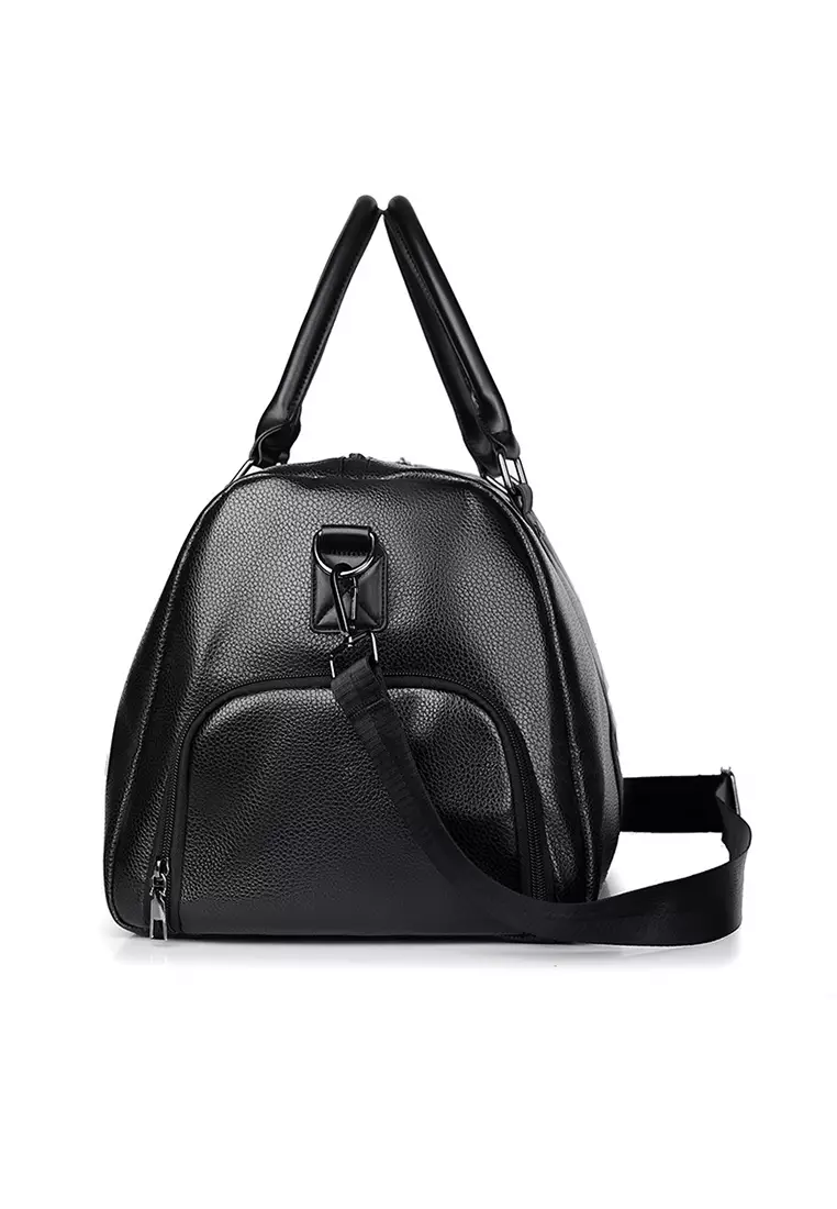 Leather Travel Duffel Bag