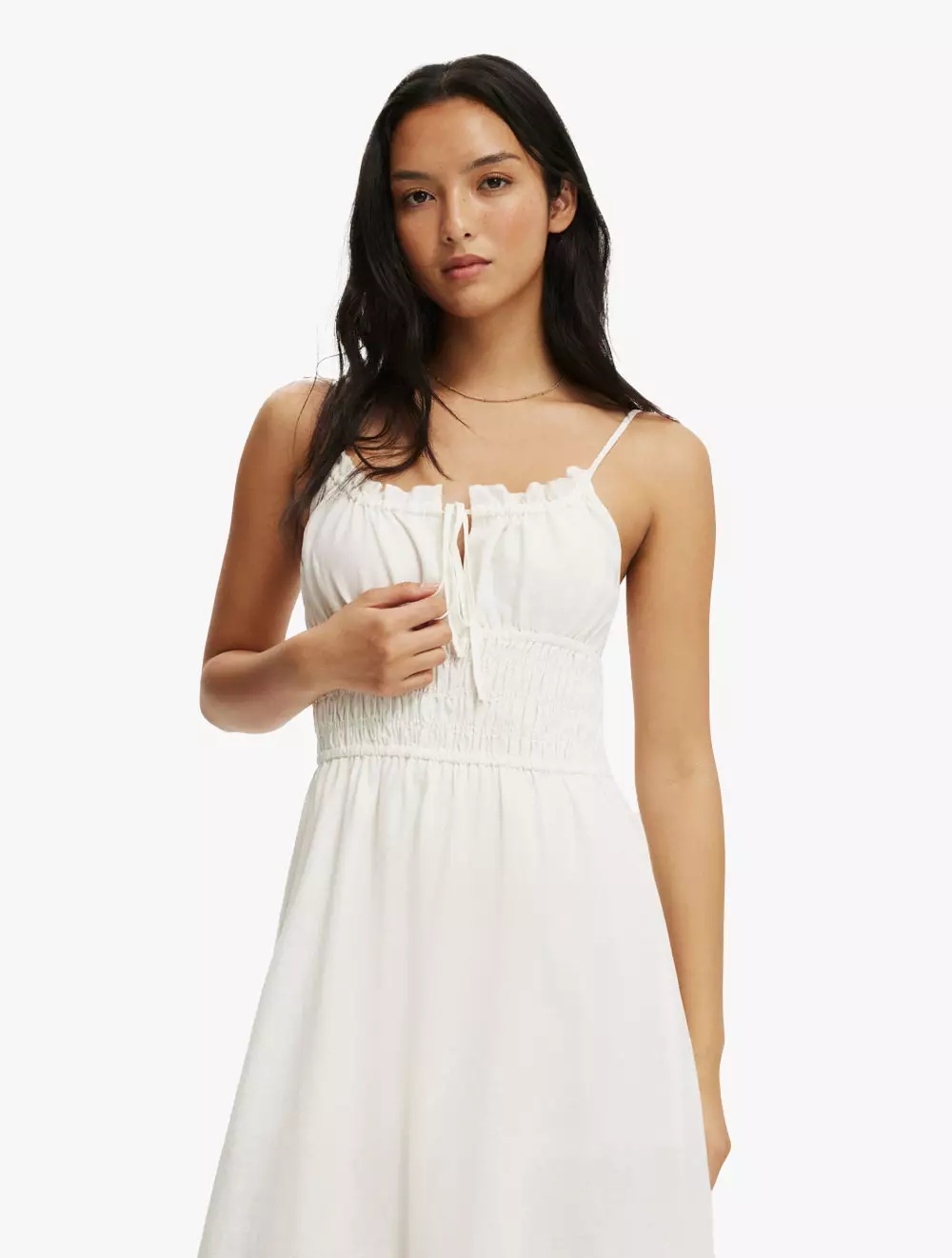 COTTON ON - DRESSES - HAVEN STRAPPY MIDI DRESS - COCONUT