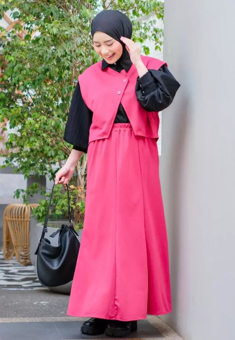 Tiara One Set - Vest Skirt - Fuschia M18880 R40S6