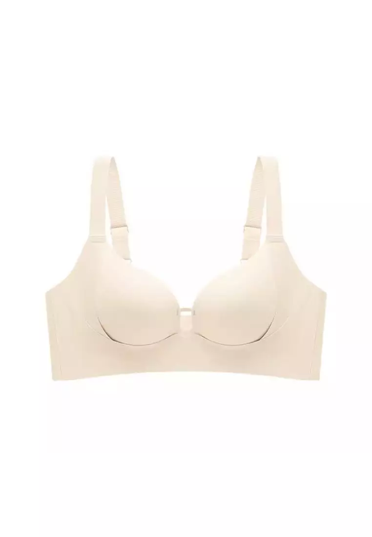Premium Miller Seamless Wireless Push Up Bra in White