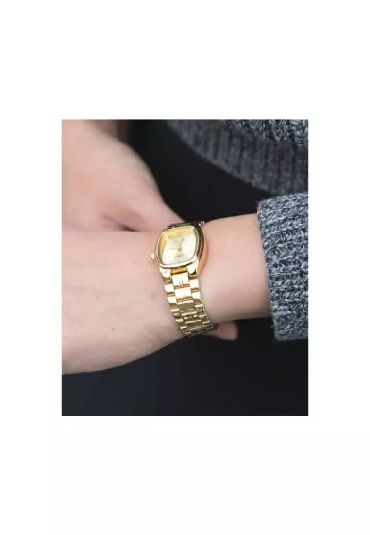 Women's Analog Watch LTP-1169N-9A Gold Stainless Steel Band Watch for ladies