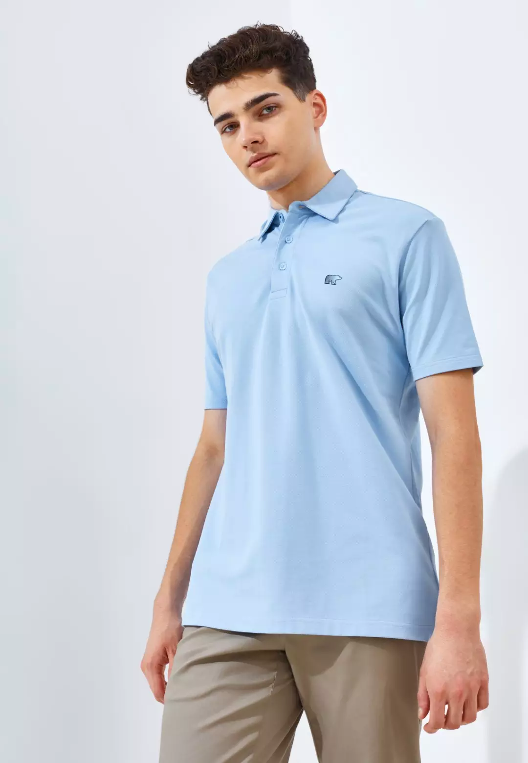 Jack Nicklaus Killian Polo Shirt Pria Regular Fit Light Blue