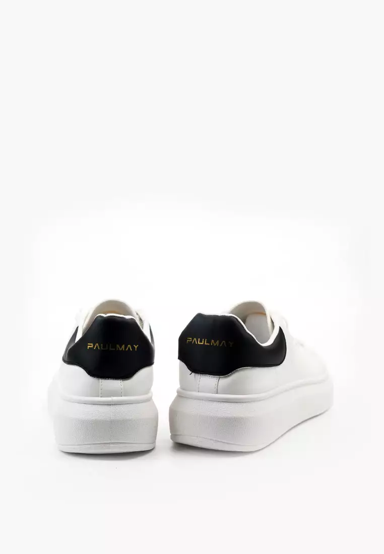 PAULMAY - Sepatu Sneakers Pria Wanita Orlando White Black