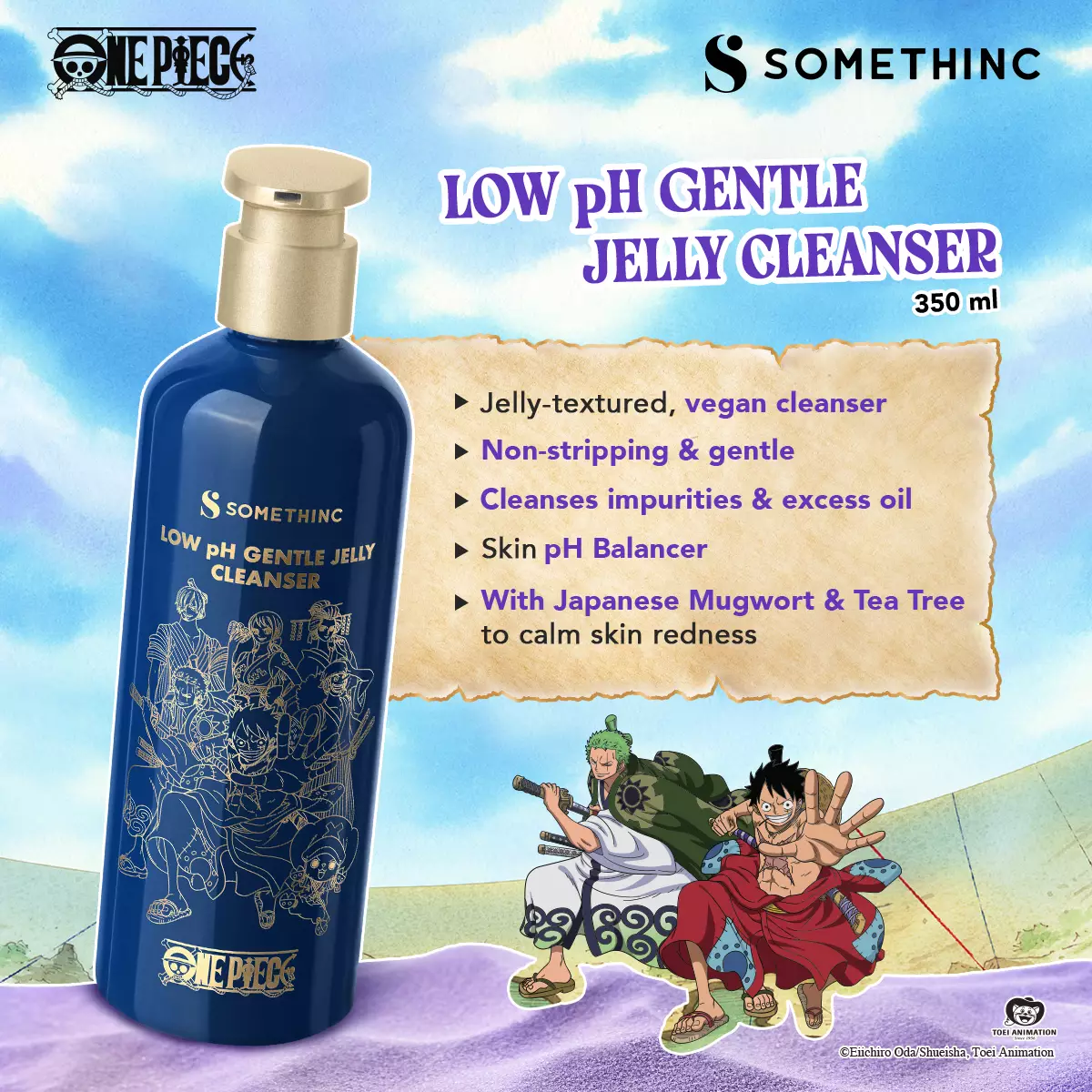 SOMETHINC Low pH Gentle Jelly Cleanser - 350ml One Piece Edition