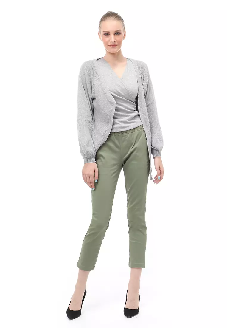 Cardigan Fashion Wanita Loose Fit Design Kasual Premium Quality - Gray