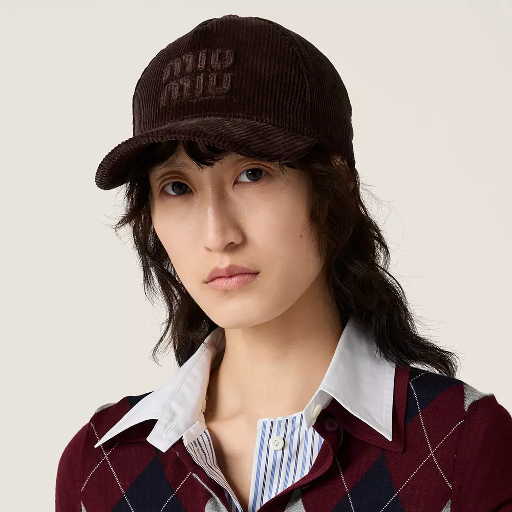 Velvet Baseball Cap Ebony