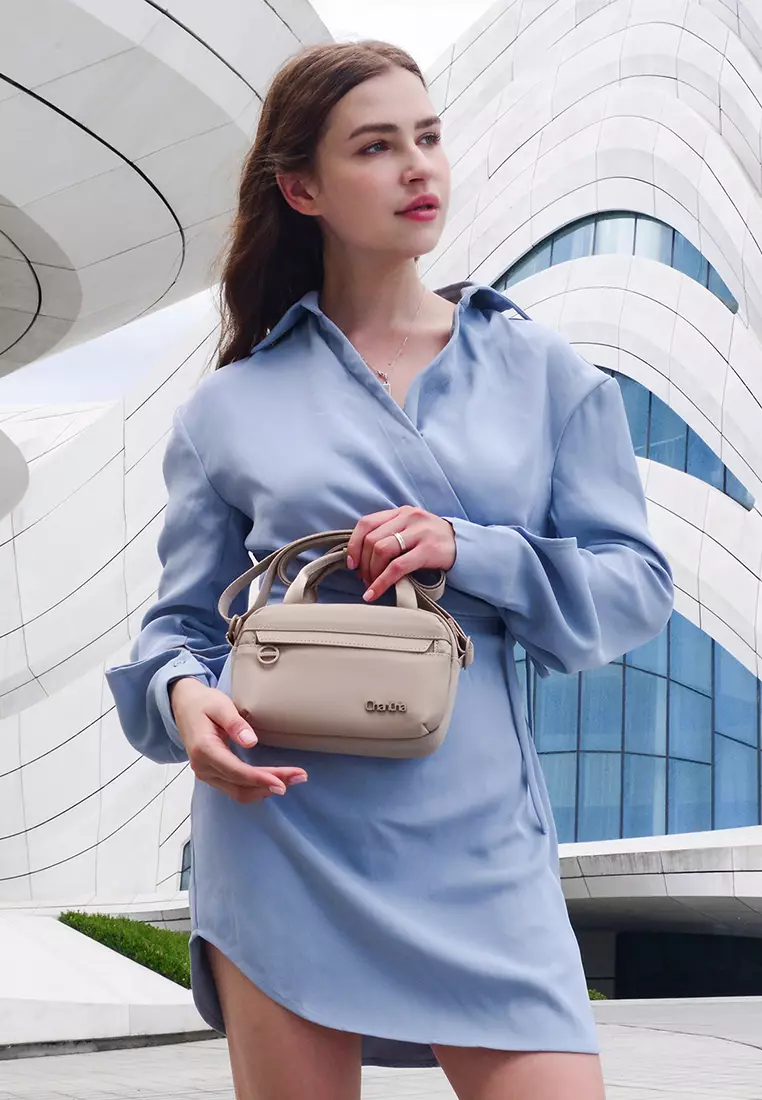 Nylon Mini Mobile Phone Bag Handbag Crossbody Sling Bag For Women