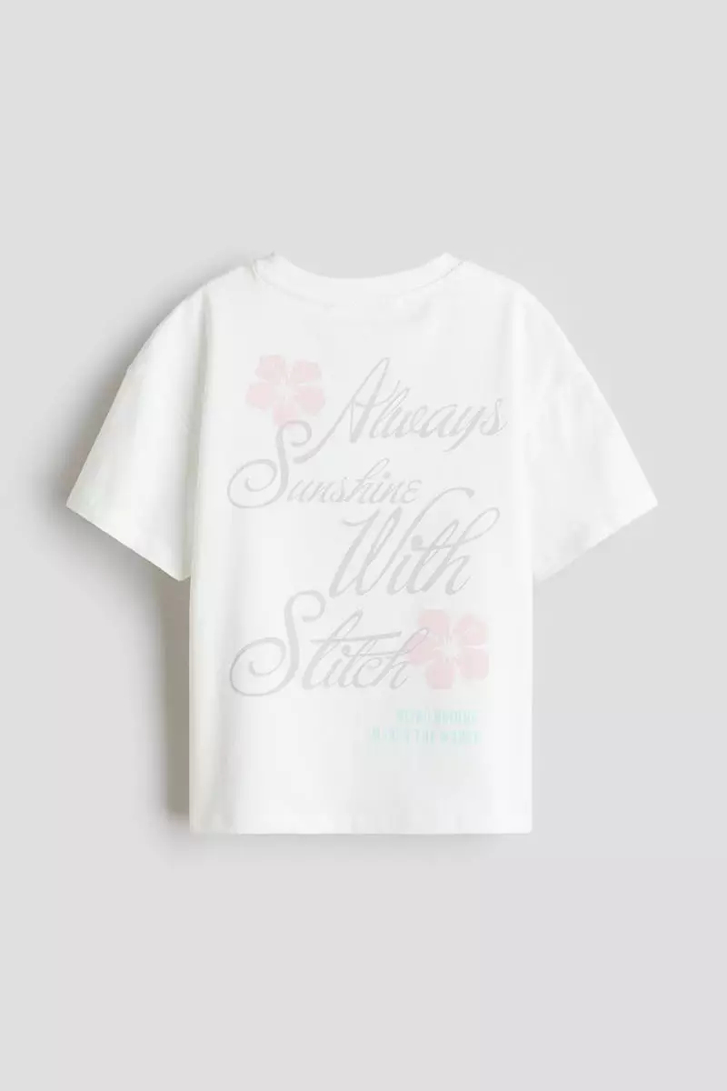 Printed cotton T-shirt