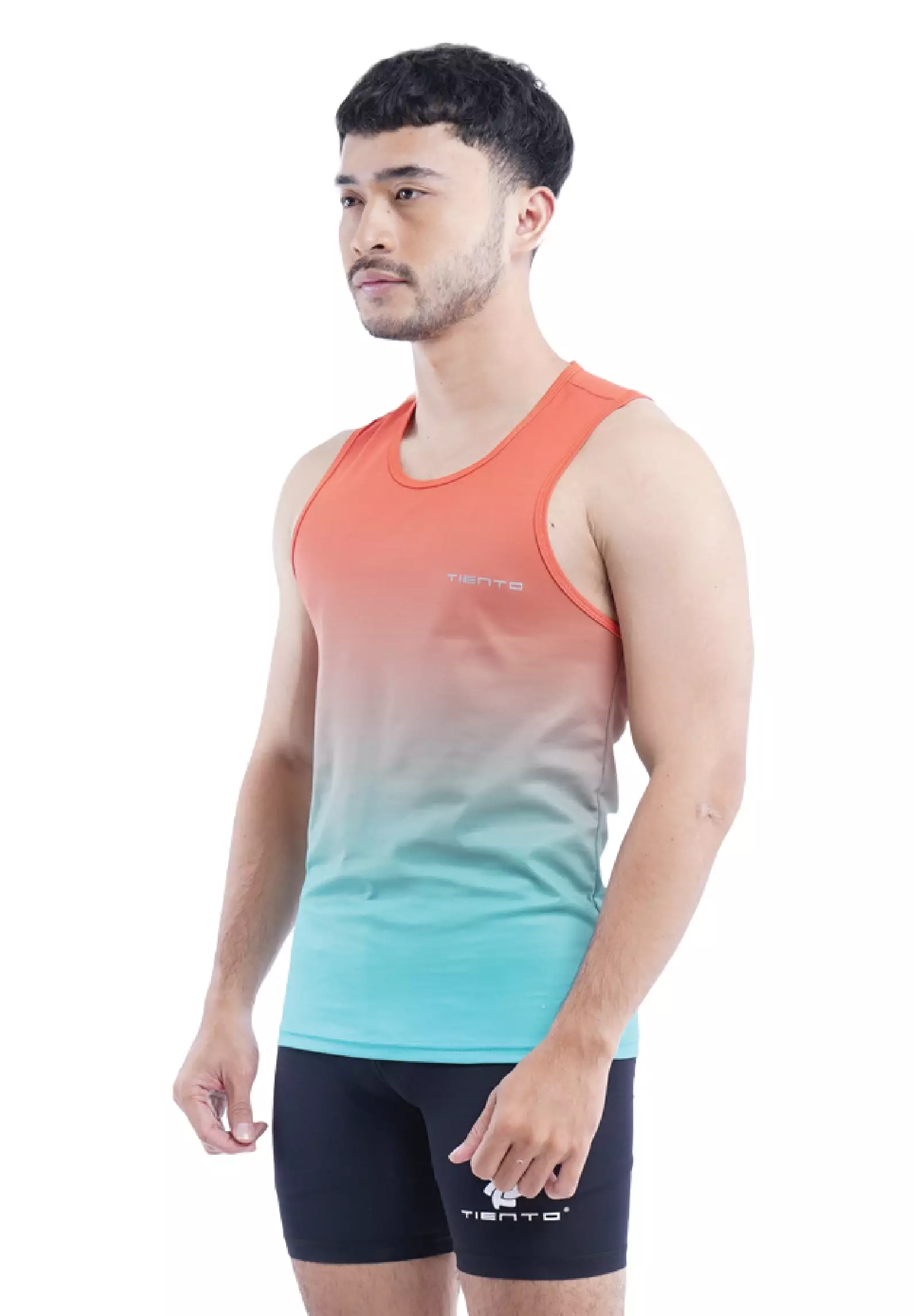 Tiento Jersey Running Baju Olahraga Lari Pria Singlet Lekbong Kaos Dryfit Xceleration Men