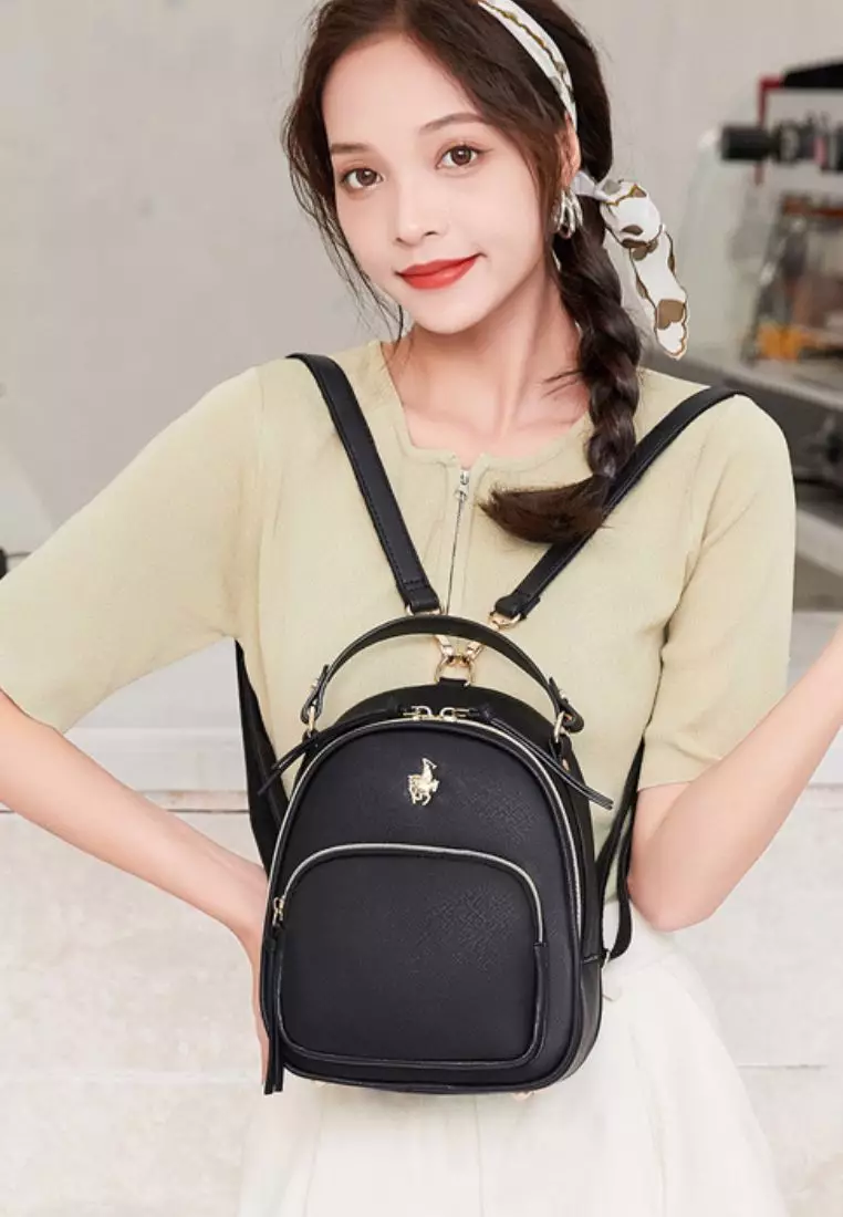 Buy Swiss Polo Women's Casual 2Way Backpack Black 2024 Online