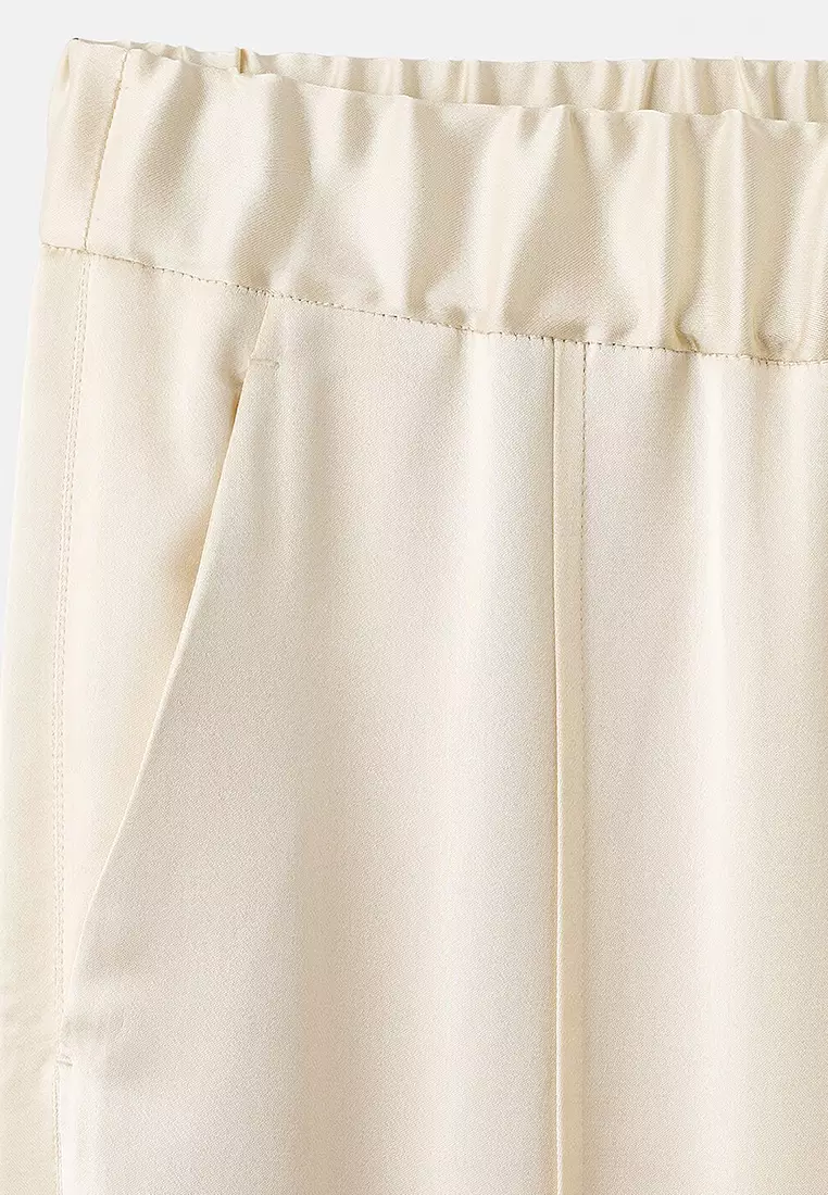Satin Trousers With Side Openings