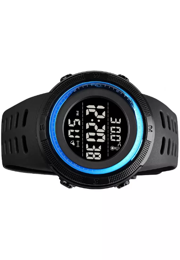 Jam Tangan Sporty Digital Pria Many Function Strap Tali Material PU SP68 ORIGINAL