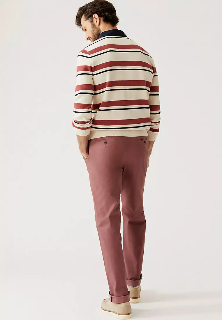Regular Fit Stretch Chinos